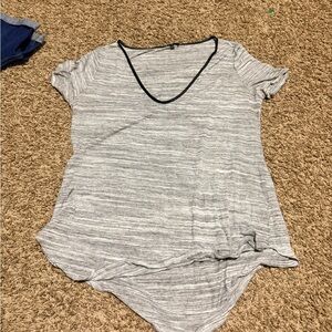 Dynamite Heather Gray V-Neck Tee